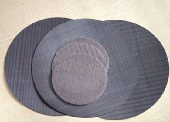Résistance acide de Mesh Plastic Extruder Filter Disc de fil noir personnalisable de filtre