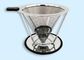 Tamis hygiénique réutilisable de café d'acier inoxydable en métal hors du diamètre 89mm-220mm