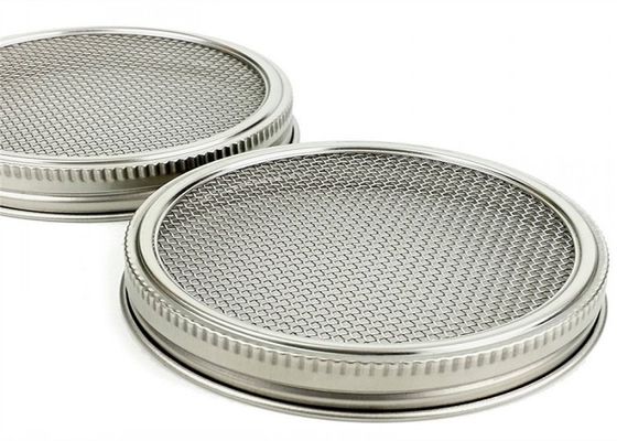 Écran rond en métal de 304SS Mason Jar Sprouting Lids With se rouillant non