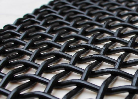 Écran de treillis métallique tissé résistant à la corrosion avec treillis carré pour écran vibrant de type crochet à 30° 180°