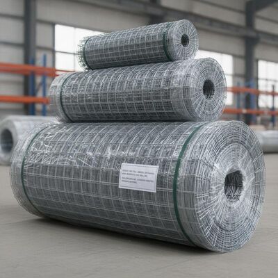 Le poids par rouleau varie en fonction du diamètre du fil et de la taille du rouleau rouleaux de mailles soudés de 10 m de long durable matériau de clôture résistant à la corrosion