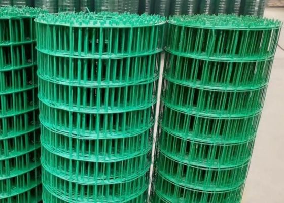 le PVC du vert 3Fts a enduit la barrière Roll Rustproof de Mesh Fencing Rolls Wire Garden de fil