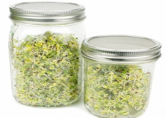 Écran rond en métal de 304SS Mason Jar Sprouting Lids With se rouillant non