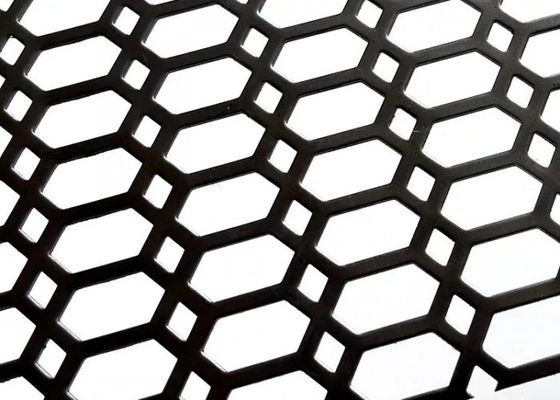 Plaque de treillis métallique perforée au diamant d'argent pour treillis métalliques de construction