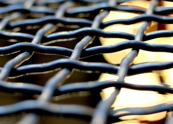 Écran de treillis métallique tissé résistant à l'abrasion industrielle pour une résistance à la corrosion et aux chocs