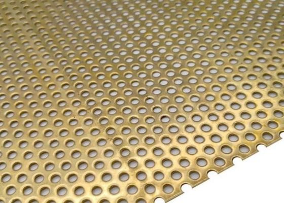Mesh métallique perforé avec des formes de trous personnalisées et des traitements de surface