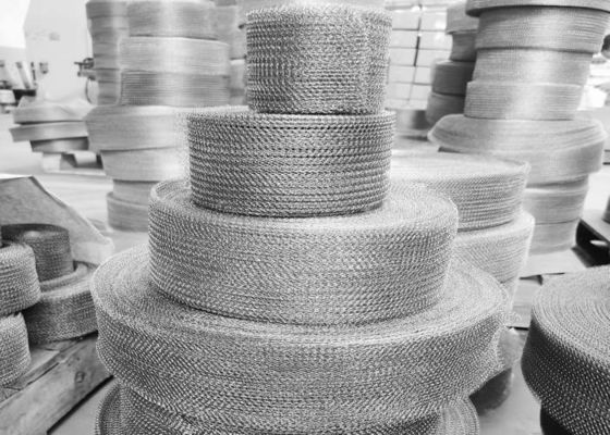 ISO 9001 Maillage en fil tricoté en acier inoxydable pour les éléments filtrants