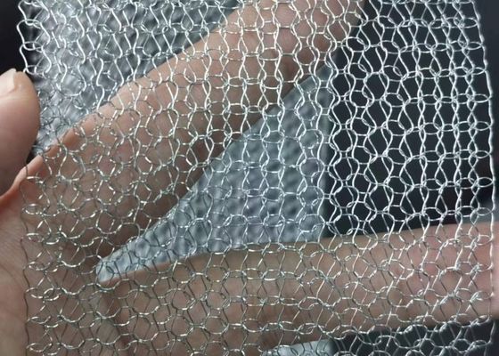 Réseau de fil de fer tricoté en acier inoxydable tubulaire à câbles multiples