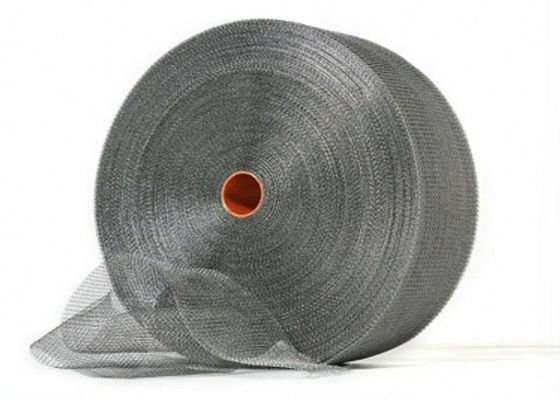 Maillage en acier inoxydable personnalisé 304 316 résistant à l'abrasion nickel tricoté pour démister / pad de filtration / dépoussiérage