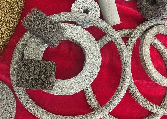 Filtre en acier inoxydable de diamètre de 0,08 mm à 0,3 mm Tissu tricoté pour filtre à air liquide