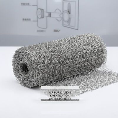 40 à 90% de tissu tricoté porosité filet tricoté conçu pour les systèmes de purification de l'air et de ventilation
