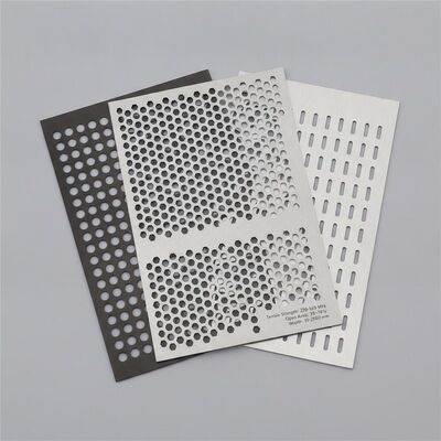 Tensilestrength 250 to 550 MPa Punched Metal Sheet with Openarea 10 to 70 Percent and Customized Plate Size Width from 50mm to 2000mm