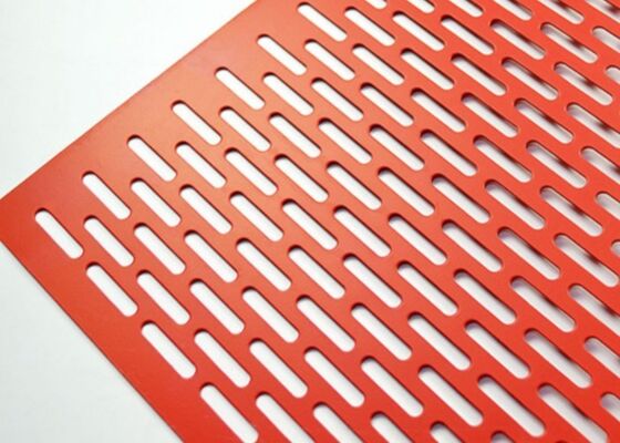 Plaque plate perforée, plaque métallique poli, en poudre, revêtue de galvanisation, d'une épaisseur comprise entre 0,5 mm et 10 mm, adaptée aux applications de contrôle du bruit et de sécurité