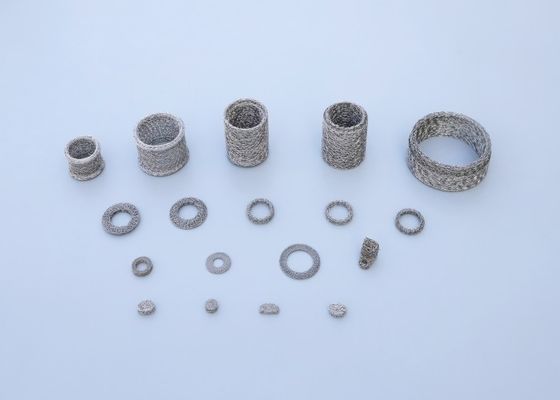 Grillage tricoté comprimé de filtre moyen