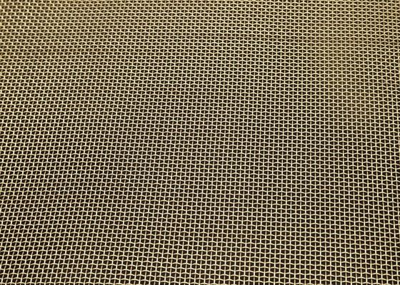 Fil tissé en laiton à haute densité Mesh Woven Metal Mesh Fabric pour la filtration fine