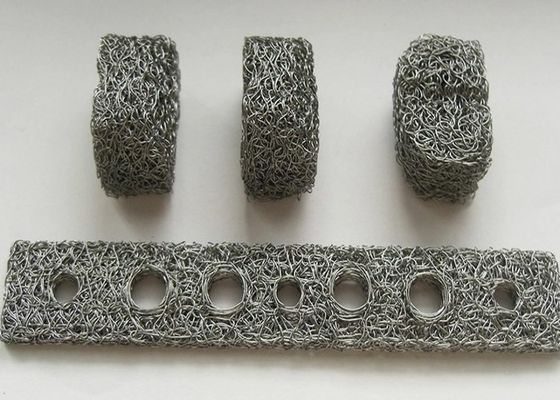 SS304 SS316 a comprimé le fil tricoté Mesh Gaskets For Shock Absorption