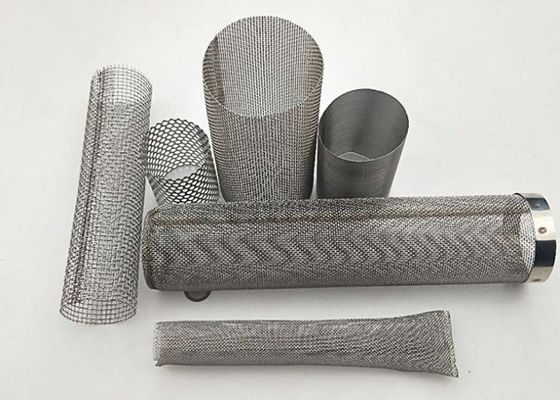 Fil Mesh Cylinder Filter Mesh 0.5-200microns d'acier inoxydable de la catégorie ISO14001 comestible