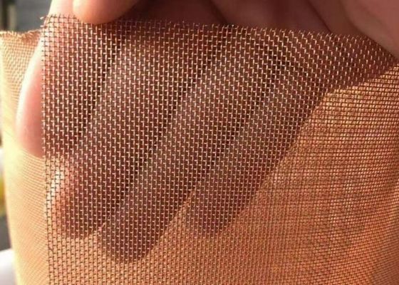 Blindage de l'écran de grillage tissé par cuivre d'efficacité 200hz-5000hz 99,99% pur