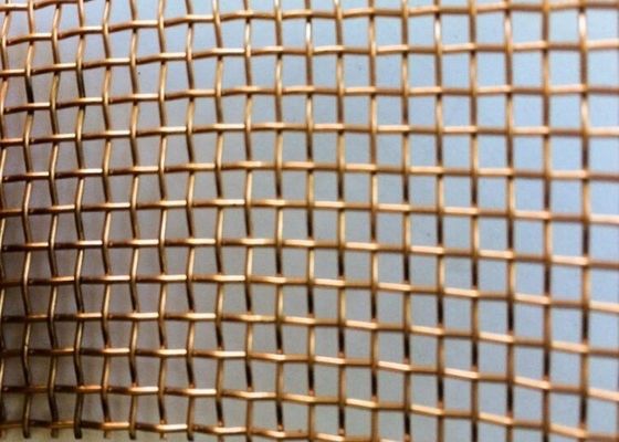 Le cuivre ou d'autres alliages armure toile la longueur tissée de Mesh Screen 50m de fil