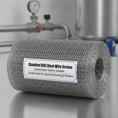 Options de personnalisation de l'écran de fil d'acier standard AISI Maillage durable pour le dépistage et la filtration industriels